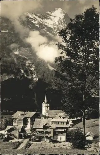 hw03989 Grindelwald Kirche Eiger Kategorie. Grindelwald Alte Ansichtskarten