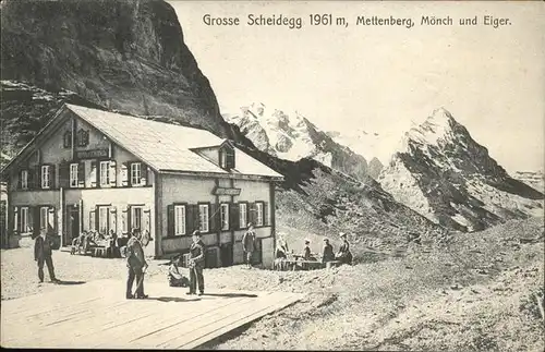 Grosse Scheidegg Mettenberg Moench Eiger Kat. Scheidegg Grosse