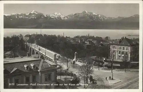 Lausanne VD Pont Chauderon, Alpes, Alpen / Lausanne /Bz. Lausanne City