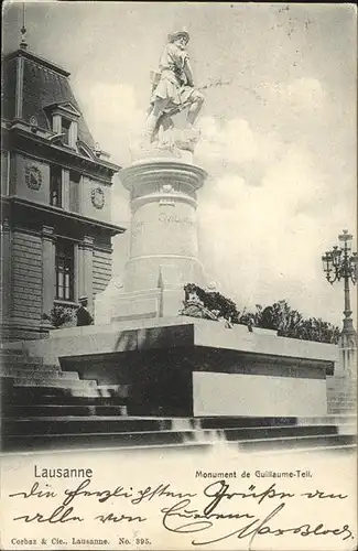 Lausanne VD Monument de Guillaume-Tell / Lausanne /Bz. Lausanne City