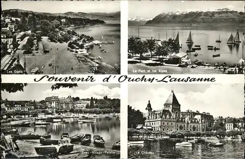 Ouchy Port Alpes Chateau Quais Lausanne Kat. Lausanne