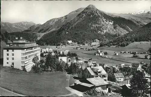 hw04185 Davos GR gegen Seehorn, Pischahorn, Albula Kategorie. Davos Alte Ansichtskarten