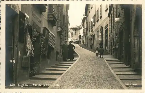 Lugano Via della Cathedrale Kat. Lugano