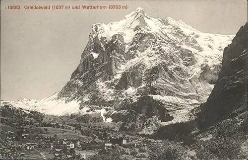 hw04260 Grindelwald Wetterhorn Kategorie. Grindelwald Alte Ansichtskarten