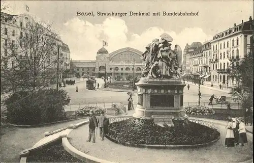 Basel BS Strassburger Denkmal Bundesbahnhof