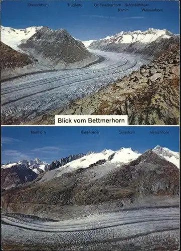 Bettmerhorn Blick vom Bettmerhorn Gusshoerner Nesthorn Kat. Bettmerhorn