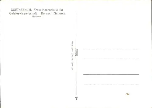Dornach Basel Goetheanum freie Hochschule f. Geisteswissenschaften