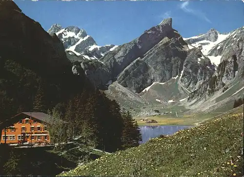 Rotsteinpass Berggasthaus Seealpsee Altmann Kat. Rotsteinpass