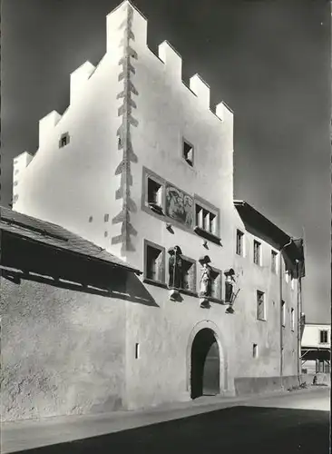 Muenster GR Kloster Suedlicher Eingangsturm Kat. Muestair