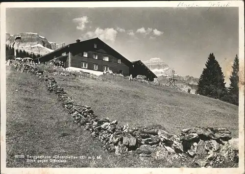 Glaernisch Bergasthaus Ohrenplatte Glaernisch Kat. Glaernisch