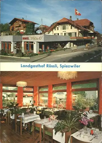 Spiezwiler Landgasthof Roessli Thunersee Kat. Spiezwiler