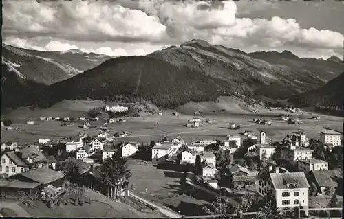 hw04695 Davos GR Pischahorn, Flueela-Schwarzhorn Kategorie. Davos Alte Ansichtskarten
