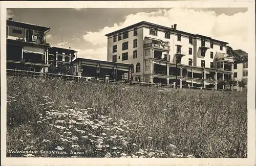 hw04700 Davos GR Nederlandsch Sanatorium Kategorie. Davos Alte Ansichtskarten