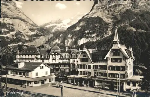 hw04715 Grindelwald Bahnhof, Fiescherhorn Kategorie. Grindelwald Alte Ansichtskarten