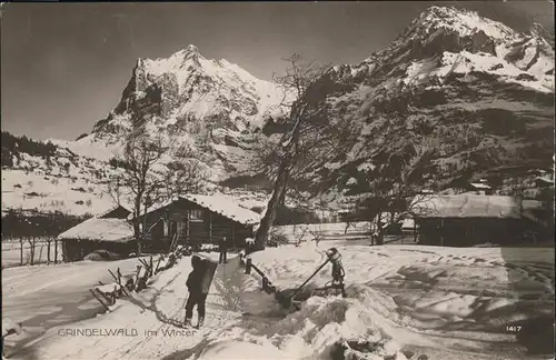 hw04717 Grindelwald Winter Kategorie. Grindelwald Alte Ansichtskarten