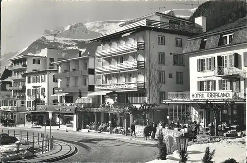 hw04718 Grindelwald Hotel Oberland Kategorie. Grindelwald Alte Ansichtskarten