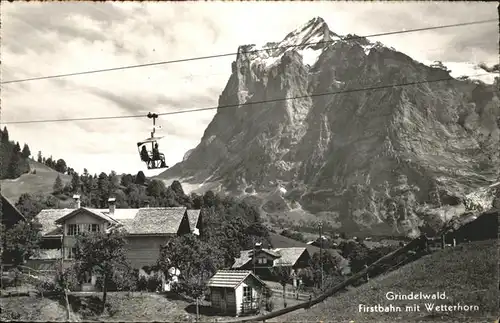 hw04719 Grindelwald Firstbahn, Wetterhorn Kategorie. Grindelwald Alte Ansichtskarten