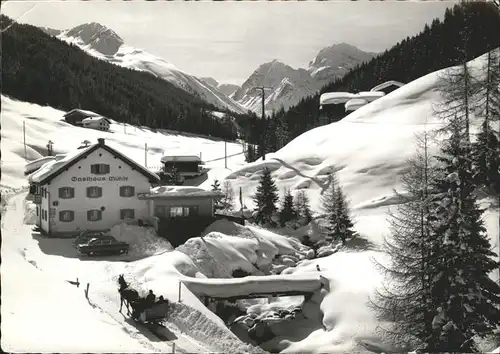 hw04821 Davos GR Sertig, Gasthaus zur Muehle Kategorie. Davos Alte Ansichtskarten