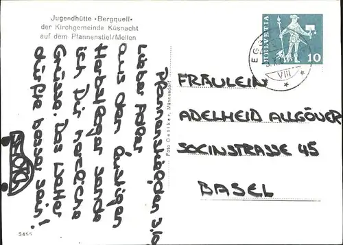 Pfannenstiel Staefa Jugendhuette Bergquell Kirchengemeinde Kuesnacht Kat. Pfannenstiel
