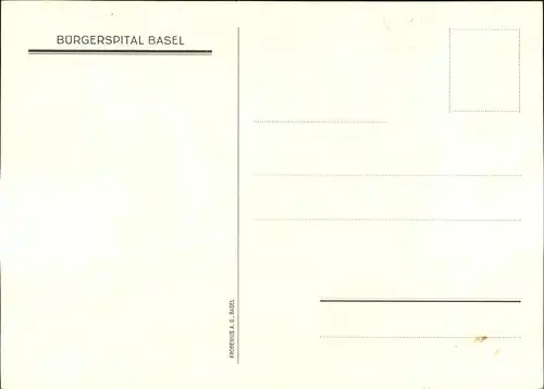 Basel BS Buergerspital