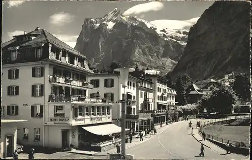 hw04882 Grindelwald Dorfstrasse, Wetterhorn Kategorie. Grindelwald Alte Ansichtskarten
