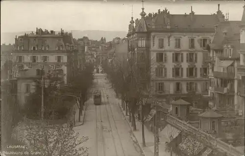 Lausanne VD Boulevard de Grancy, Strassenbahn / Lausanne /Bz. Lausanne City