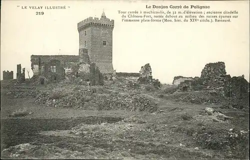 Polignac Haute-Loire Donjon Carre Kat. Polignac