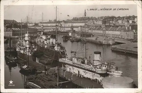 hw05957 Brest Finistere Arsenal Kategorie. Brest Alte Ansichtskarten