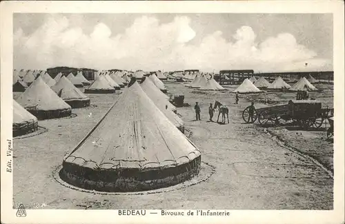 Alger Algerien Bedeau Bivouac de l'Infanterie / Algier Algerien /