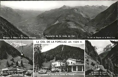 Col de la Forclaz Telesiege Panorama route du Col Kat. Forclaz Col de la