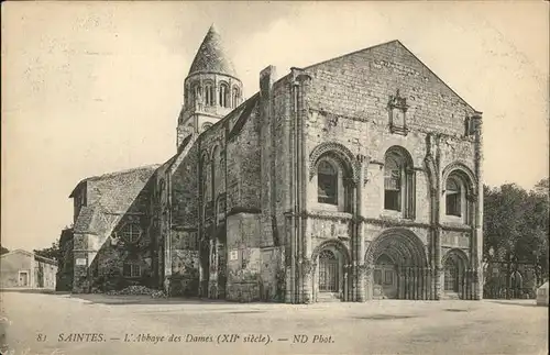 Saintes Charente-Maritime Abbaye des Dames Kat. Saintes