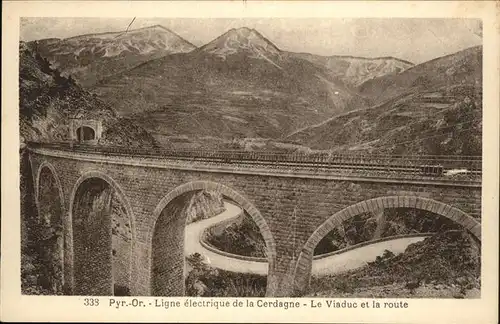 Cerdagne Region Lihne elecrique de la Cerdangne Le Viaduc / Cerdanya /