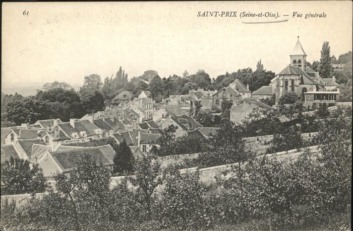 SaintPrix Vald Oise Vue generale Kat. SaintPrix Nr. hw10440