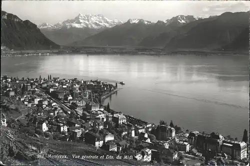 Montreux VD Dent du Midi Schiff / Montreux /Bz. Vevey