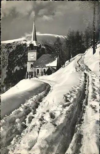 hw12237 Davos GR Monstein Kirche  Kategorie. Davos Alte Ansichtskarten