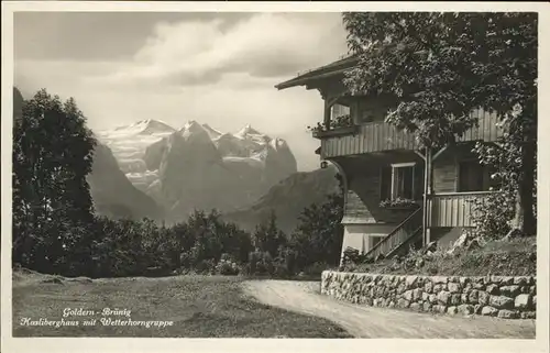 Hasliberg Goldern Hasliberghaus Wetterhorngruppe Kat. Hasliberg Goldern