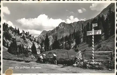 Col du Pillon Brunnen Kat. Pillon Col du