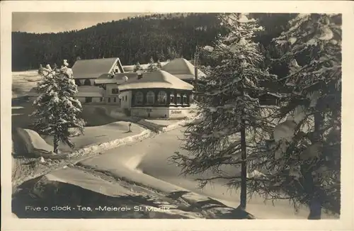 St Moritz GR Five o clock Tea Meierei  Kat. St Moritz