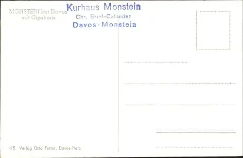 hw12539 Davos GR Monstein Kategorie. Davos Alte Ansichtskarten