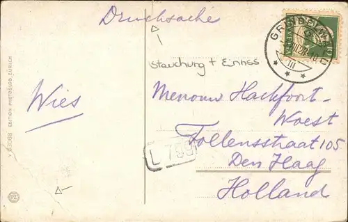 hw12556 Grindelwald Hohfluh Hotel Wetterhorn Kategorie. Grindelwald Alte Ansichtskarten