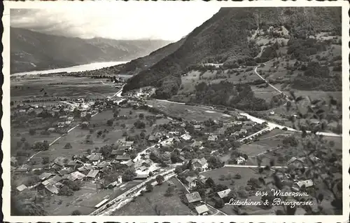 Wilderswil Luetschinen Brienzersee Fliegeraufnahme  Kat. Wilderswil