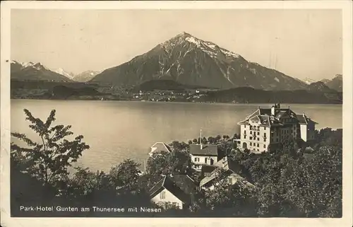 Gunten Park Hotel Thunersee Niesen Kat. Gunten