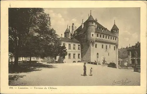 Lausanne VD Terrasse du Chateau / Lausanne /Bz. Lausanne City