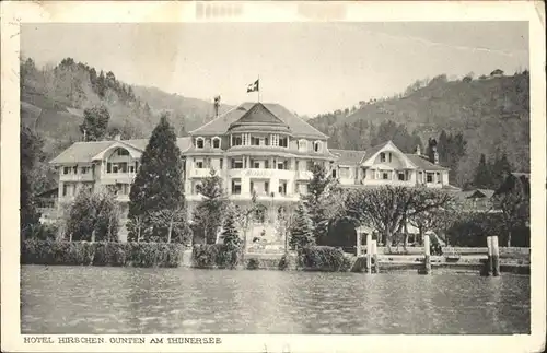 Gunten Hotel Hirschen Kat. Gunten