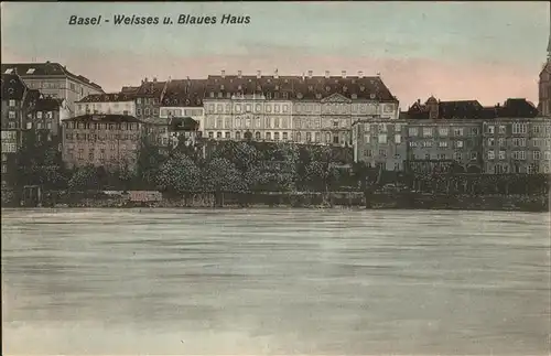 Basel BS Weisses Blaues Haus  Kat. Basel