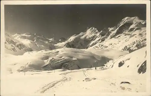 Morteratschgletscher Berninagruppe  Kat. Morteratsch