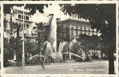 Lugano Springbrunnen Kat. Lugano