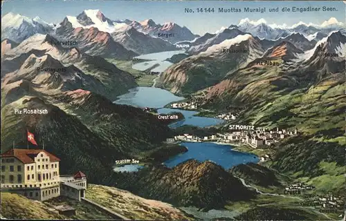 Muottas Muragl Piz Rosatsch / Muottas Muragl /Rg. St Moritz