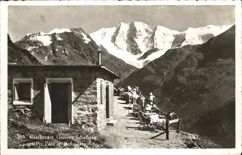 Piz Palue Restaurant Unterer Schafberg Kat. Piz Palue