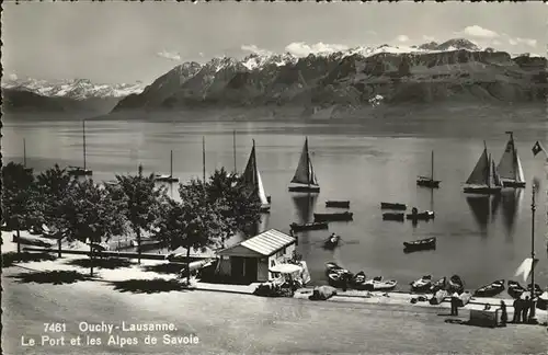 Ouchy Port Schiff Kat. Lausanne